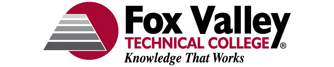 Logo featuring a gray stepped pyramid with a red circle and red text reading "TECHNICAL COLLEGE.