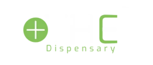 Logo of "The Dispensary" with a green plus symbol and green and white text on black background.