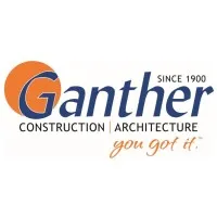 Logo featuring the text "Ganther Construction Architecture you got it" with an orange circular design.