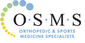 Logo for OASM Orthopedic Sports Medicine Specialists with a multicolored circular design.