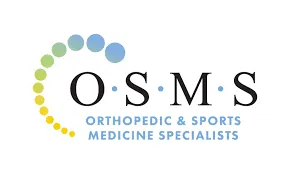 Logo of Orthopedic & Sports Medicine Specialists, featuring acronym OSMS with a colorful dotted arc.